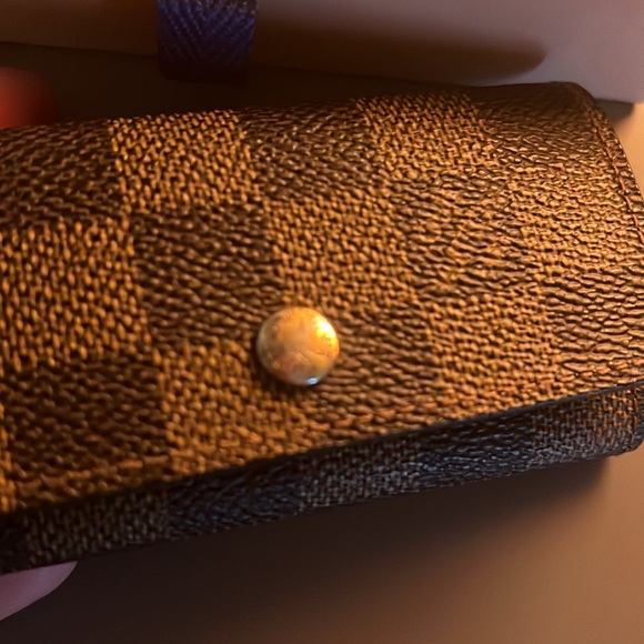 Authentic Louis Vuitton Brown Damier Ebene Key Holder w/ Dust Bag & Box - Picture 9 of 12